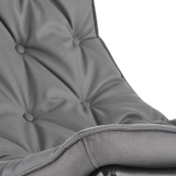 Фото3.Кресло скалки INDIGO Halmar Темно-серый / Черный